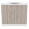 Tuhome Napoles Utility Sink with Cabinet One Shelf, Double Door Cabinet, Smokey Oak/Light Gray MIZ6558 - alternate 5